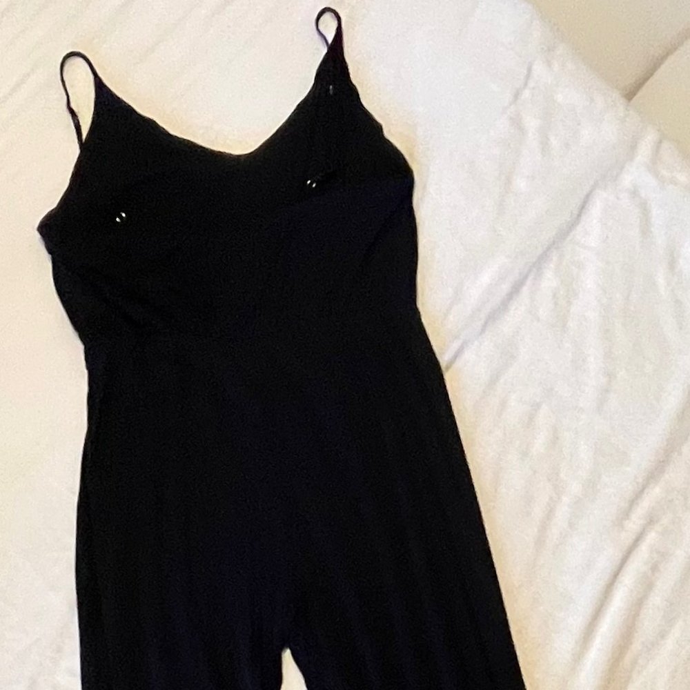 Lulu's Black Sleeveless Wide-Leg Jumpsuit - Picture 9 of 14